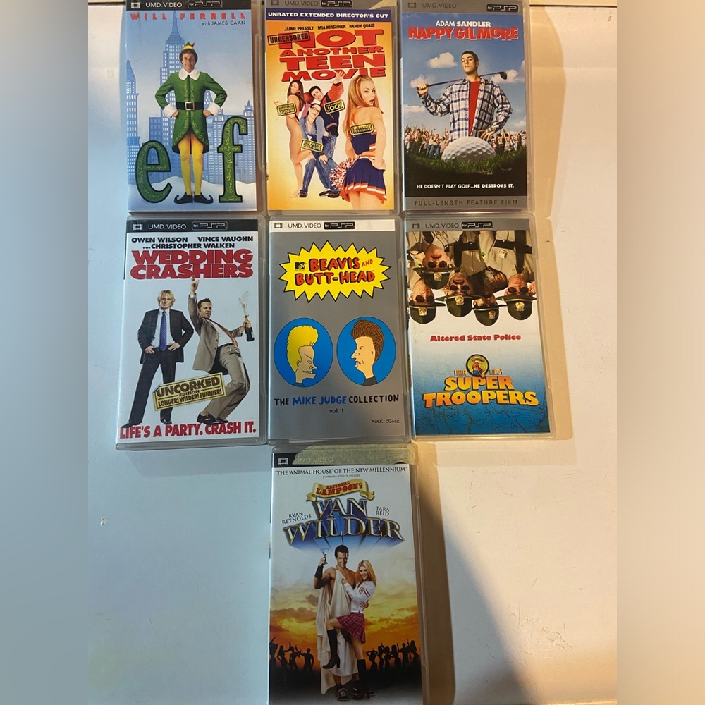 Psp movie lot of 7